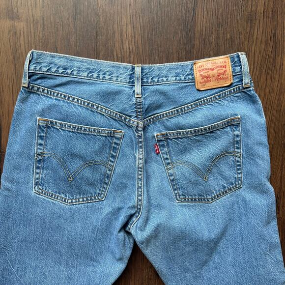 Levi’s 501 Original Fit Blue Jeans Button Fly Unisex 30x32 - Picture 7 of 10